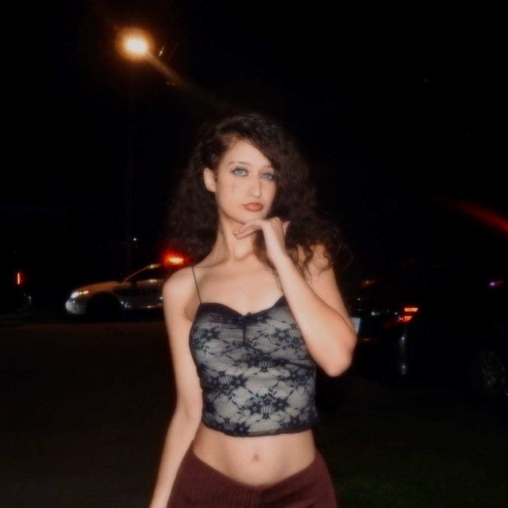 Elegant Black Lace Camisole top